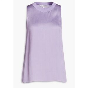 Vince. Plisse Silk Satin Top (M)